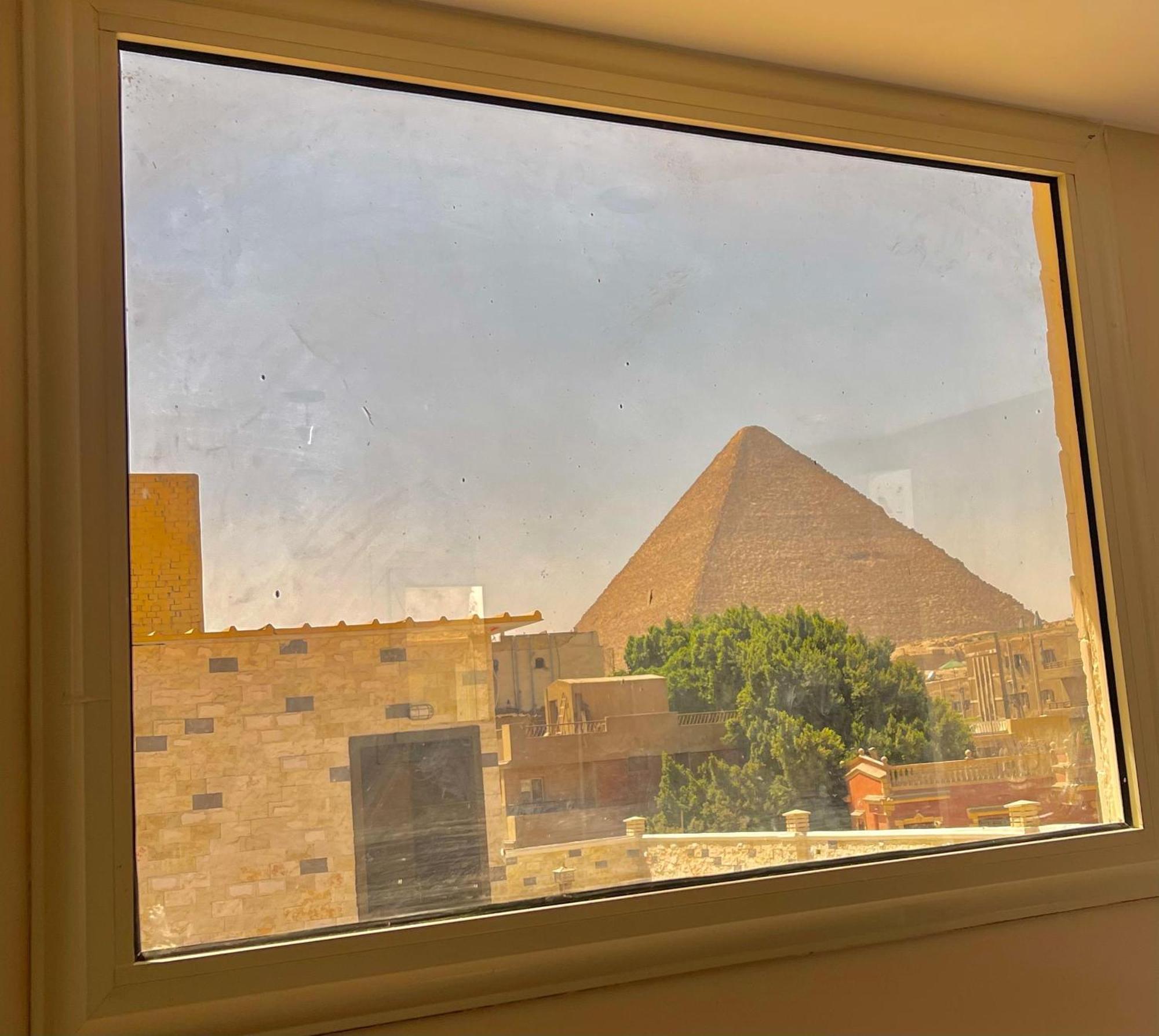 King Ali Pyramids View Inn Kafret el-Gabal Kültér fotó
