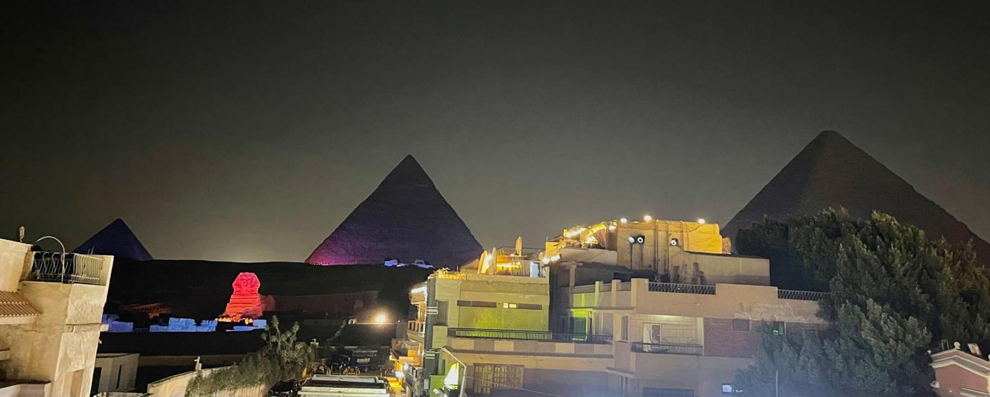 King Ali Pyramids View Inn Kafret el-Gabal Kültér fotó