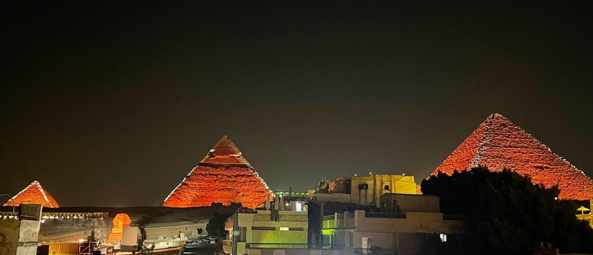 King Ali Pyramids View Inn Kafret el-Gabal Kültér fotó