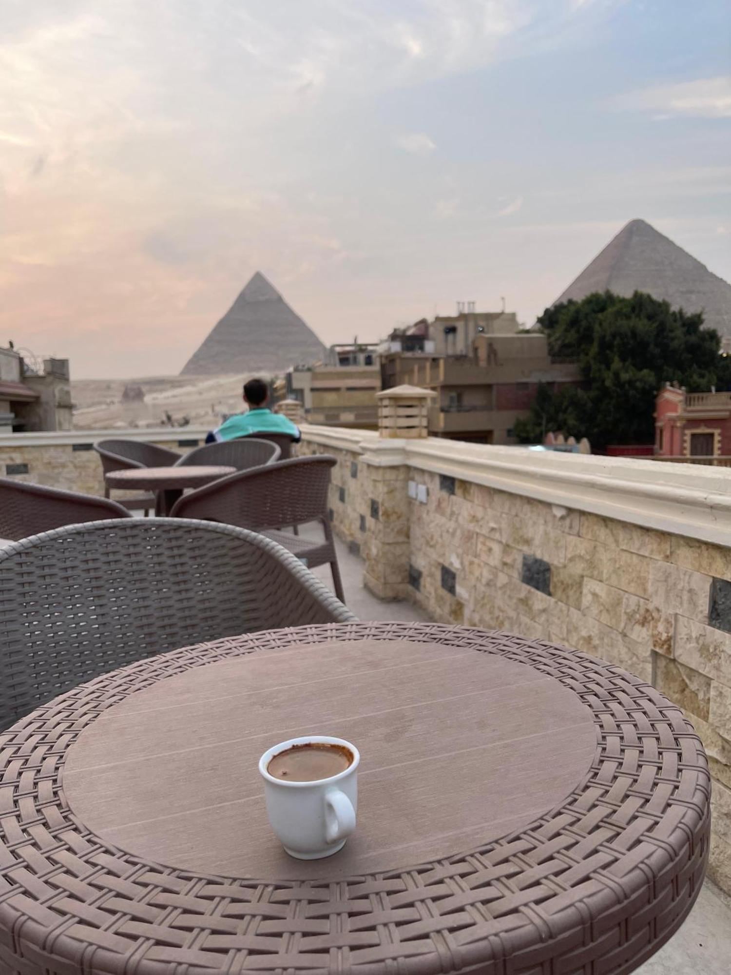 King Ali Pyramids View Inn Kafret el-Gabal Kültér fotó